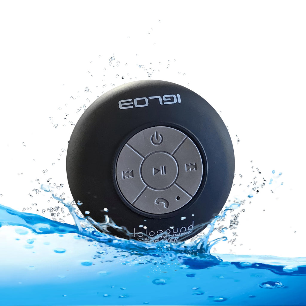 IGLO3 Bluetooth Shower Speaker - Waterproof Speaker for Shower with Suction Cup, Built-in Microphone Voice Control Bathroom Speaker Bluetooth Waterproof, Shower Speaker Bluetooth Waterproof (Pink)