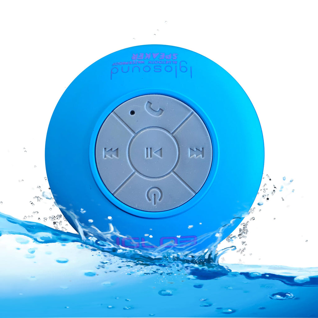 IGLO3 Bluetooth Shower Speaker - Waterproof Speaker for Shower with Suction Cup, Built-in Microphone Voice Control Bathroom Speaker Bluetooth Waterproof, Shower Speaker Bluetooth Waterproof (Pink)